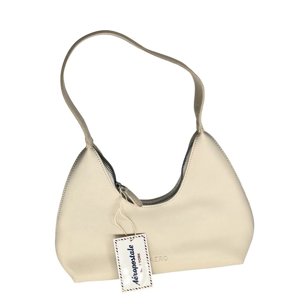 Aeropostale Bone Mini Hobo Shoulder Bag Purse Y2K Minimalist NWT - Picture 3 of 8